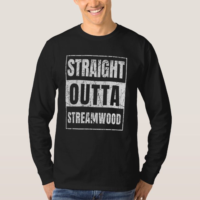 T-shirt Directement de Streamwood Illinois State (Devant)