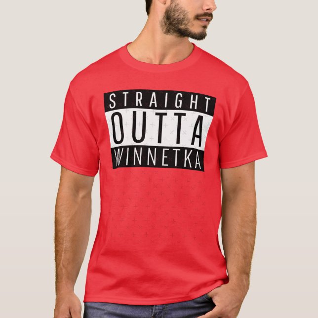 T-shirt Directement de Winnetka Illinois Surdimensionné (Devant)