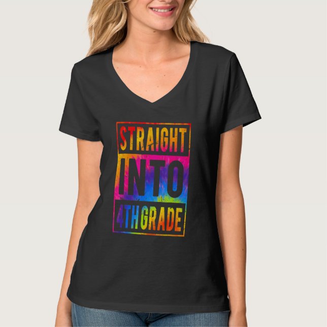 T-shirt Directement En 4e Année Teinture De Teinture Retou (Devant)