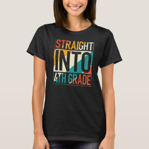 T-shirt Directement en 4e année Vintage quatrième année