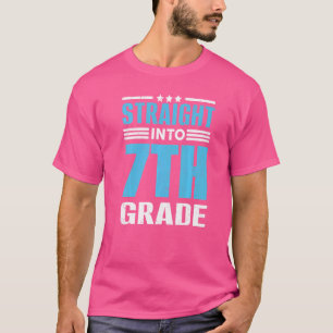 T-shirt Directement En 7e Année Enseignant Premier Jour De