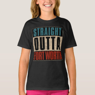 T-shirt Directement En Dehors Fort Worth Texas TX USA