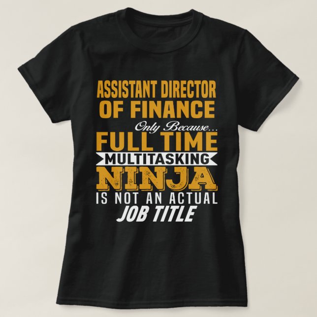 T-shirt Directeur adjoint des finances (Design devant)