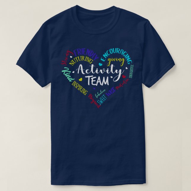 T-shirt Directeur d'activité Coeur (Design devant)
