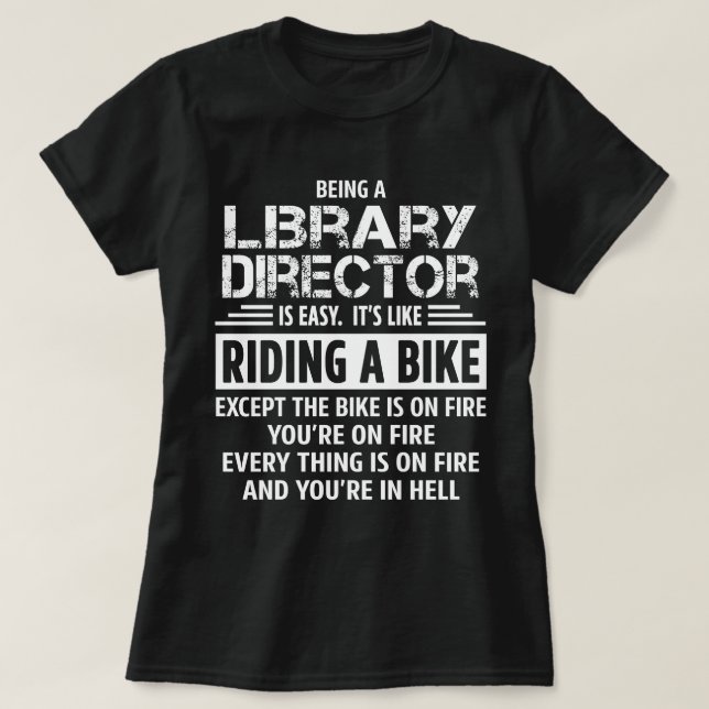T-shirt Directeur de bibliothèque (Design devant)