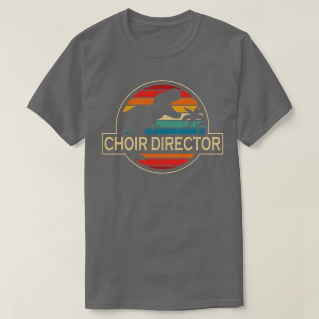 T-shirt Directeur de chorale Dinosaur (Design devant)