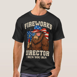 T-shirt Directeur de feux d'artifice drôle Bigfoot 4 juill