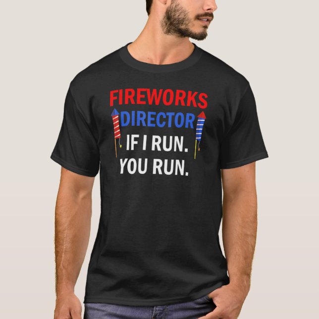 T-shirt Directeur de Firework Technicien Je Vous Exécute 4 (Devant)