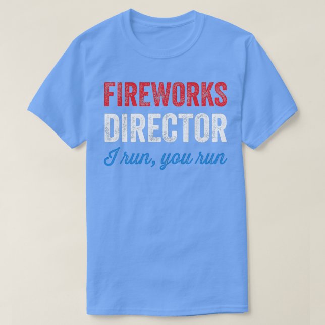 T-shirt Directeur de Fireworks Je vous exécute (Design devant)