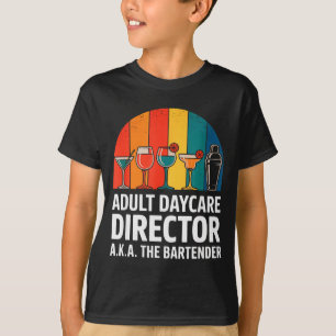 T-shirt Directeur de garderie pour adultes drôle alias l'h