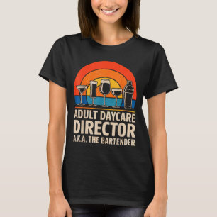T-shirt Directeur de garderie pour adultes drôle alias l'h