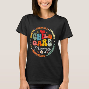 T-shirt Directeur de la garde d'enfants Gestionnaire Équip