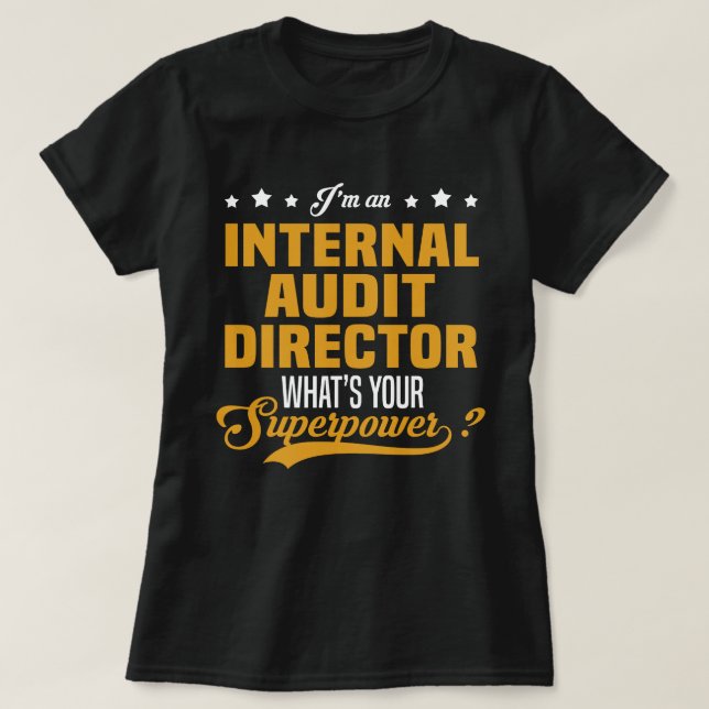 T-shirt Directeur de la vérification interne (Design devant)