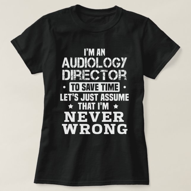 T-shirt Directeur de l'audit (Design devant)