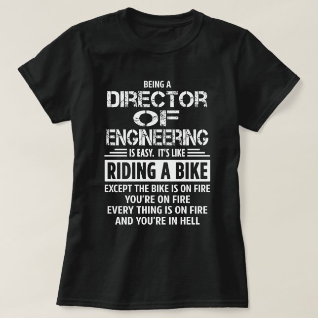 T-shirt Directeur de l'ingénierie (Design devant)