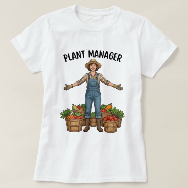 T-shirt Directeur de l'usine végétale (Design devant)