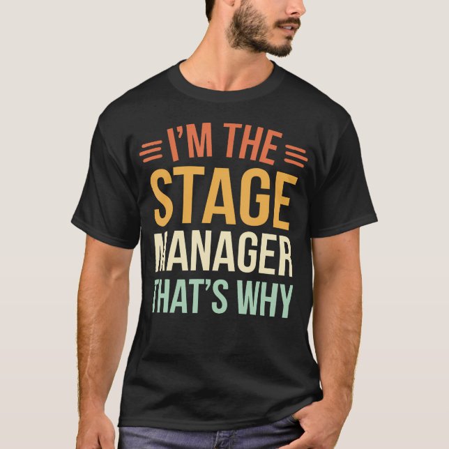 T-shirt Directeur de scène de théâtre (Devant)