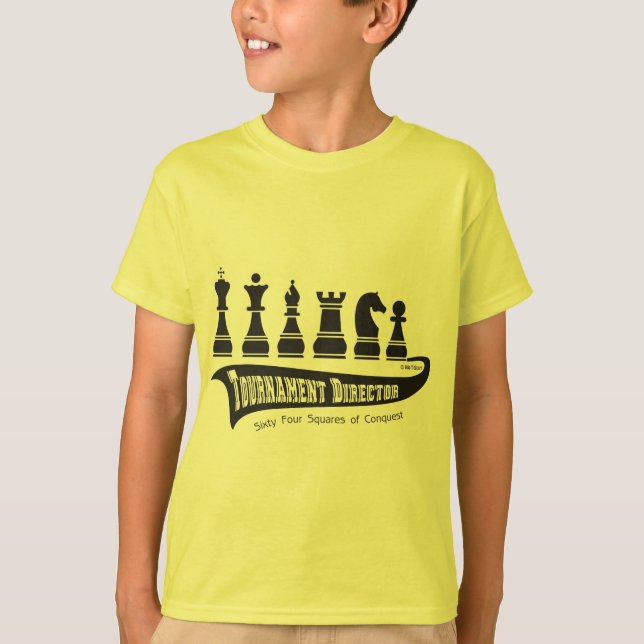 T-shirt Directeur de tournoi, chemise d'échecs (Devant)