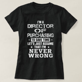 T-shirt Directeur des achats