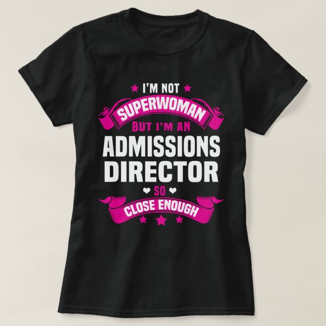 T-shirt Directeur des admission (Design devant)