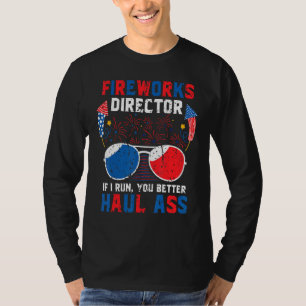 T-shirt Directeur des feux d'artifice 4 juillet Patriotic 