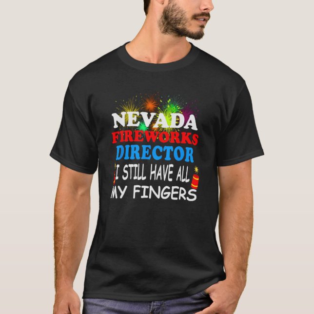 T-shirt Directeur des feux d'artifice Nevada (Devant)
