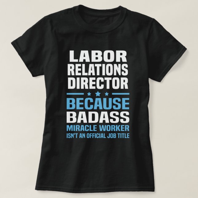 T-shirt Directeur des relations de travail (Design devant)