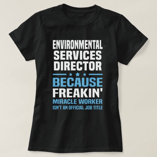 T-shirt Directeur des services de l'environnement (Design devant)