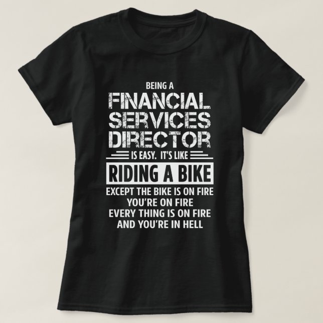 T-shirt Directeur des services financiers (Design devant)