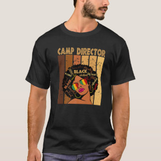 T-shirt Directeur du camp Histoire afro-américaine des Noi
