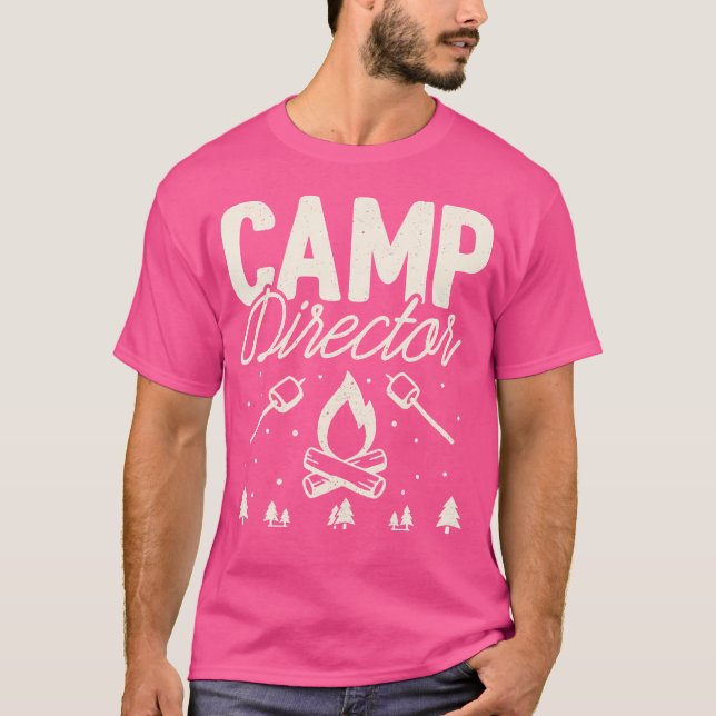 T-shirt Directeur du camp Shirt Funny Camping Randonnée Mo (Devant)