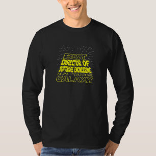 T-shirt Directeur Du Logiciel Génie Cool Galaxy Job