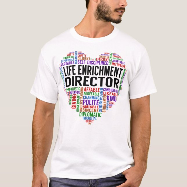 T-shirt Directeur - Enrichissement de la vie Coeur (Devant)