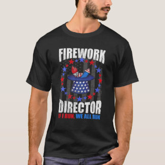 T-shirt Directeur Firework 4 juillet Je Vous Exécute Exécu