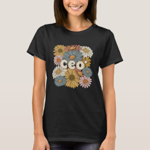 T-shirt Directeur général super Flowers PDG