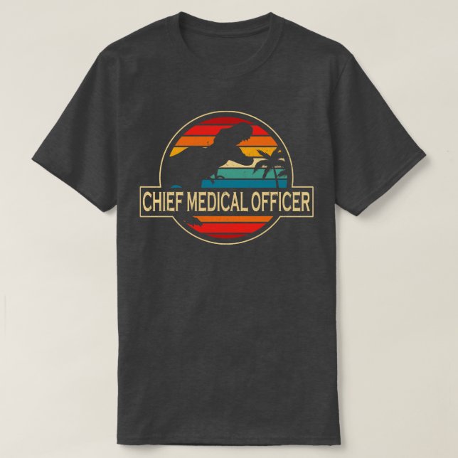 T-shirt Directeur Médicale Dinosaur (Design devant)
