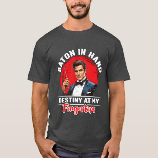 T-shirt Directeur Musique Baton In Hand Music Lover Musici