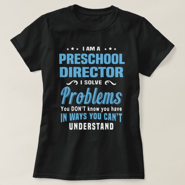 T-shirt Directeur préscolaire (Design devant)