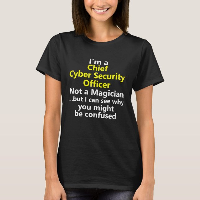 T-shirt Directeur Responsable de la sécurité cybernétique  (Devant)
