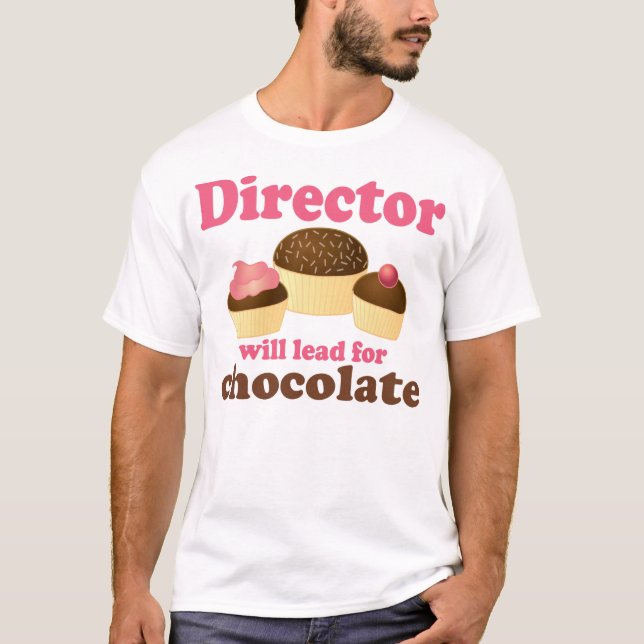 T-shirt Directeur Will Lead pour le chocolat (Devant)