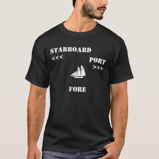 T-shirt Directions de bateau à voile