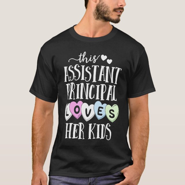 T-shirt Directrice adjointe aime son école pour enfants Va (Devant)