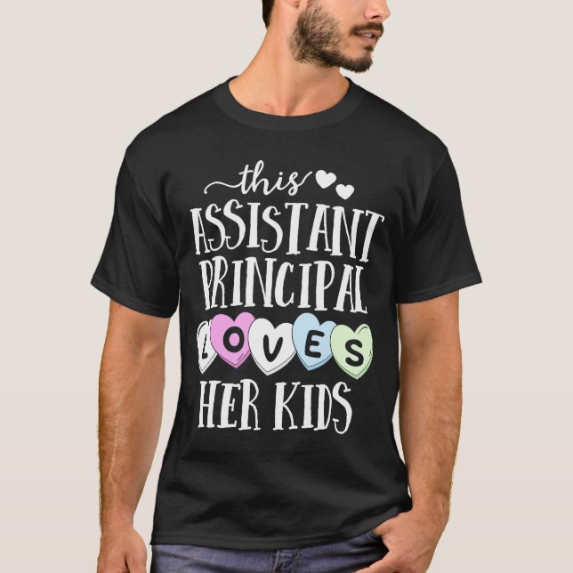 T-shirt Directrice adjointe aime son école pour enfants Va (Devant)
