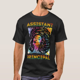 T-shirt Directrice adjointe enseignante afro-africaine Edu