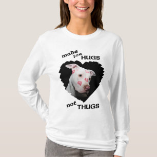 T-shirt Dirigé vers des voyous d'étreintes pas, Pitbulls