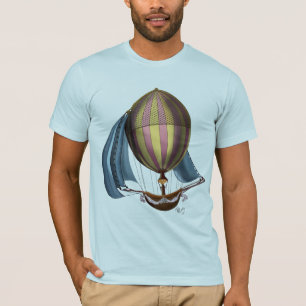 T-shirt Dirigeable avec les voiles bleues