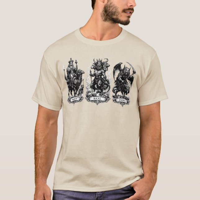 T-shirt Dirigeants démoniaques dans la fantasy sombre (Devant)