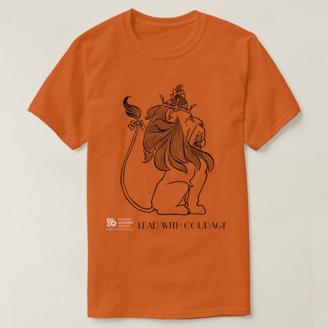 T-shirt Diriger avec courage (Design devant)