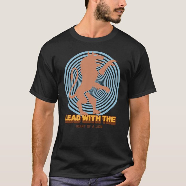 T-shirt Diriger avec le coeur d'un lion (Devant)