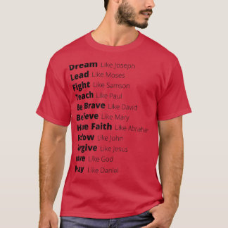 T-shirt Diriger Comme Moïse Pardonner Comme Jésus Aimer Co